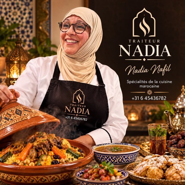 Traiteur Nadia – Spécialités de la cuisine marocaine – +31 6 45436782